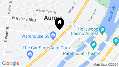Map of 15 S Lake Street, Aurora IL, 60506