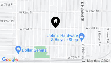 Map of 7306 S SANGAMON Street, Chicago IL, 60621