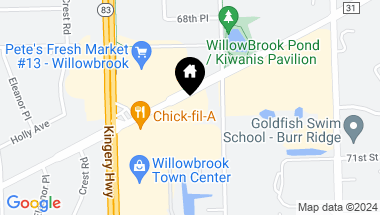 Map of 735 Plainfield Road, Willowbrook IL, 60527