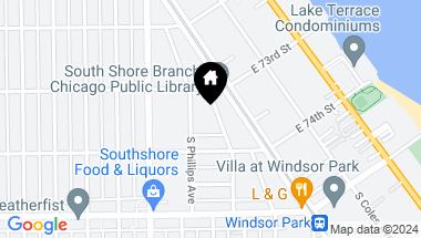 Map of 7326 S Kingston Avenue, Chicago IL, 60649