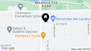 Map of 7200 S Troy Street, Chicago IL, 60629