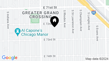 Map of 7226 S Eberhart Avenue, Chicago IL, 60619