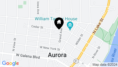 Map of 214 Grand Avenue, Aurora IL, 60506