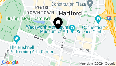 Map of 1 Gold Street APT 15F, Hartford CT, 06103