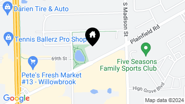 Map of 610 Plainfield Road, Willowbrook IL, 60527
