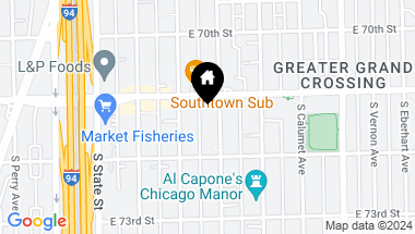 Map of 7120 S Indiana Avenue, Chicago IL, 60619