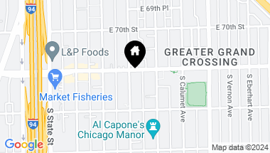 Map of 7109 S Indiana Avenue, Chicago IL, 60619