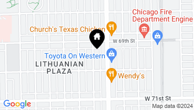 Map of 6929 S Artesian Avenue, Chicago IL, 60629