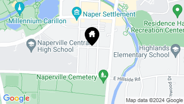 Map of 609 S Main Street, Naperville IL, 60540