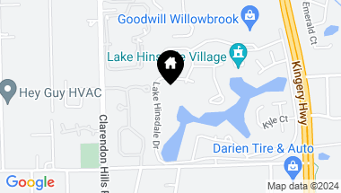 Map of 601 Lake Hinsdale Drive Unit: 410, Willowbrook IL, 60527
