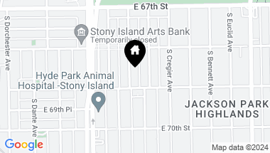 Map of 6841 S East End Avenue, Chicago IL, 60649