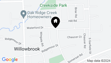 Map of 303 Waterford Drive, Willowbrook IL, 60527