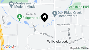 Map of 6430 Thurlow Street, Willowbrook IL, 60527