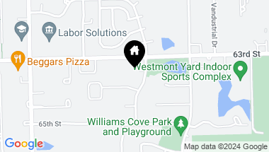 Map of 1222 Bay Court, Westmont IL, 60559