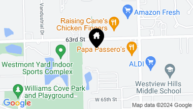 Map of 18W125 63rd Street Unit: 107A, Westmont IL, 60559