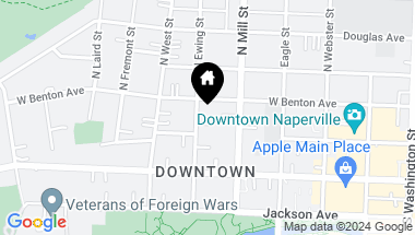 Map of 12 S Ewing Street, Naperville IL, 60540