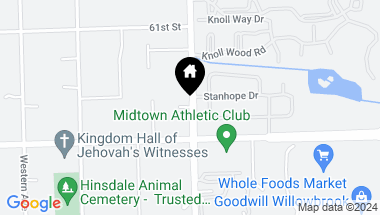 Map of 6220 Clarendon Hills Rd, Willowbrook IL, 60527