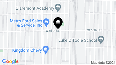 Map of 6500 S Oakley Avenue, Chicago IL, 60636