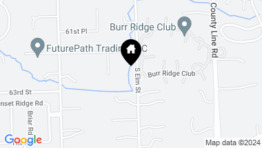 Map of 6224 S Elm Street, Burr Ridge IL, 60527