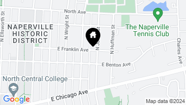 Map of 730 E Franklin Avenue, Naperville IL, 60540