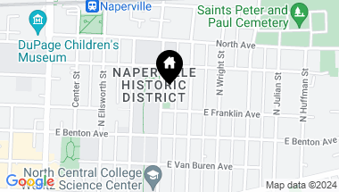 Map of 122 N Loomis Street, Naperville IL, 60540