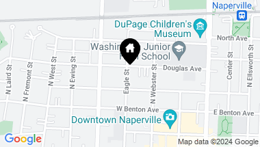 Map of 134 N Eagle Street, Naperville IL, 60540
