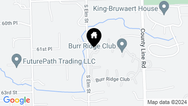 Map of 1401 Burr Ridge Club Drive, Burr Ridge IL, 60527