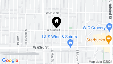 Map of 1111 W 62nd Street, Chicago IL, 60621