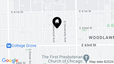 Map of 6213 S Greenwood Avenue, Chicago IL, 60637