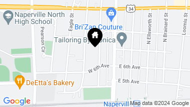 Map of 635 N Main Street, Naperville IL, 60563