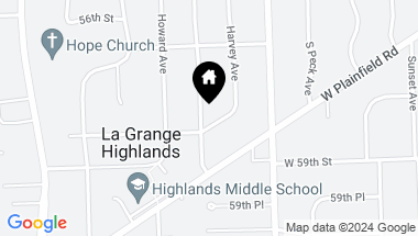 Map of 5809 Laurel Avenue, La Grange Highlands IL, 60525