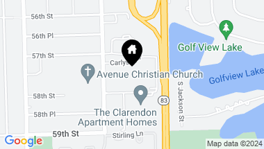 Map of 5725 Holmes Avenue Unit: 8, Clarendon Hills IL, 60514