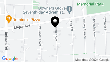 Map of 5604 Sherman Avenue, Downers Grove IL, 60516