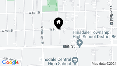 Map of 924 S Vine Street, Hinsdale IL, 60521