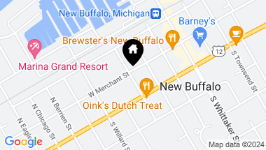 Map of 223 W Merchant Street, New Buffalo MI, 49117