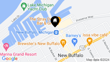 Map of 10 Oselka Drive, New Buffalo MI, 49117