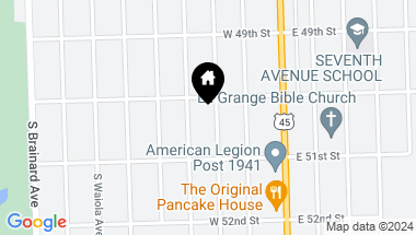 Map of 814 S Ashland Avenue, La Grange IL, 60525
