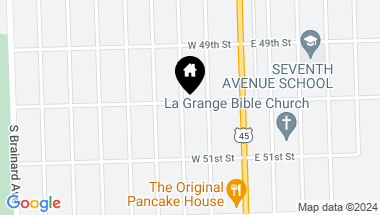 Map of 801 S Ashland Avenue, La Grange IL, 60525