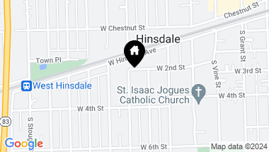 Map of 207 S Monroe Street, Hinsdale IL, 60521