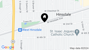 Map of 634 W Hinsdale Avenue, Hinsdale IL, 60521