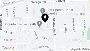 Map of 411 E 3rd Street, Hinsdale IL, 60521