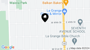 Map of 705 S Catherine Avenue, La Grange IL, 60525