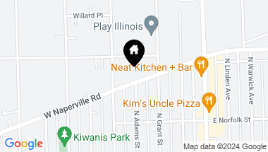 Map of 124 W Naperville Road, Westmont IL, 60559