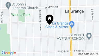 Map of 617 S Catherine Avenue, La Grange IL, 60525