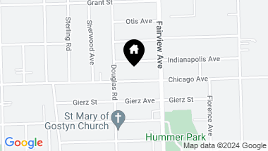 Map of 428 Chicago Avenue, Downers Grove IL, 60515