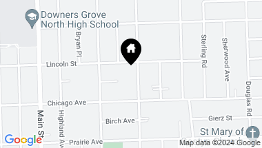 Map of 4610 Elm Street, Downers Grove IL, 60515