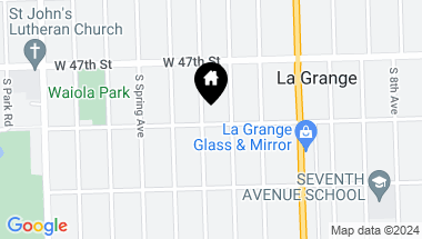 Map of 545 S Catherine Avenue, La Grange IL, 60525