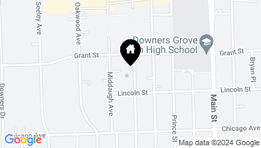 Map of 4516 LINSCOTT Avenue, Downers Grove IL, 60515