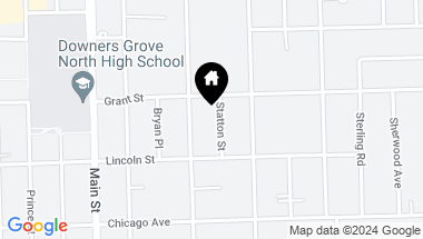 Map of 4512 Statton Street, Downers Grove IL, 60515
