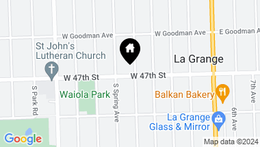 Map of 448 S Kensington Avenue, La Grange IL, 60525
